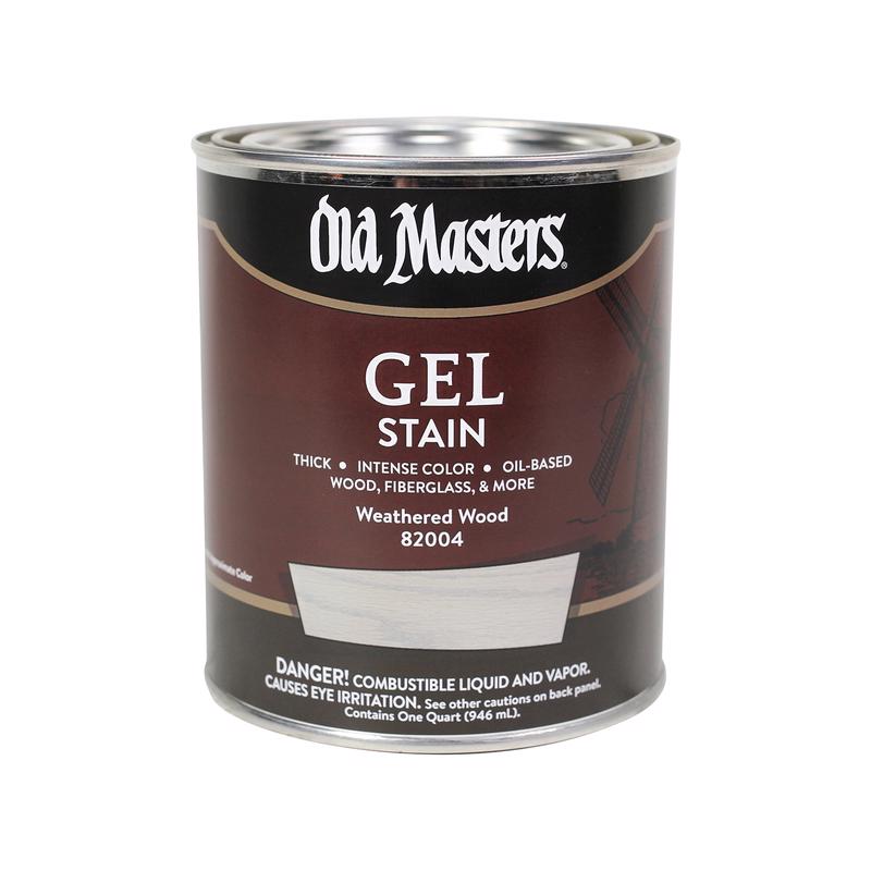 OLD MASTERS - Old Masters Semi-Transparent Weathered Wood Oil-Based Alkyd Gel Stain 1 qt