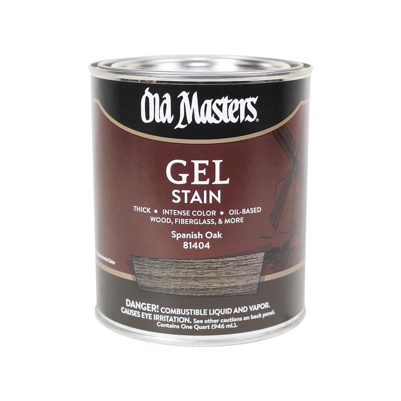 OLD MASTERS - Old Masters Semi-Transparent Spanish Oak Oil-Based Alkyd Gel Stain 1 qt