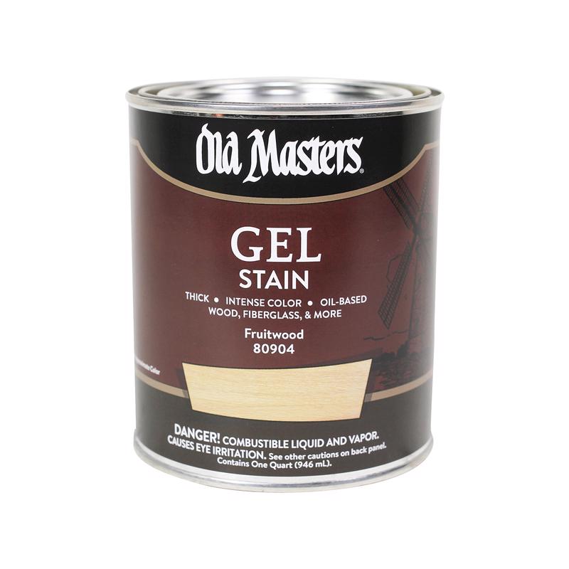OLD MASTERS - Old Masters Semi-Transparent Fruitwood Oil-Based Alkyd Gel Stain 1 qt