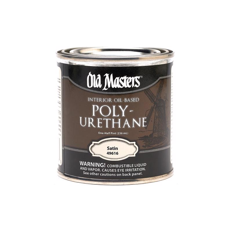 OLD MASTERS - Old Masters Satin Clear Oil-Based Polyurethane 0.5 pt - Case of 6