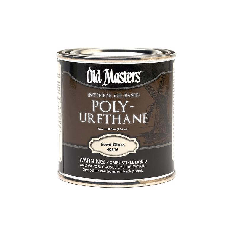 OLD MASTERS - Old Masters Semi-Gloss Clear Oil-Based Polyurethane 0.5 pt