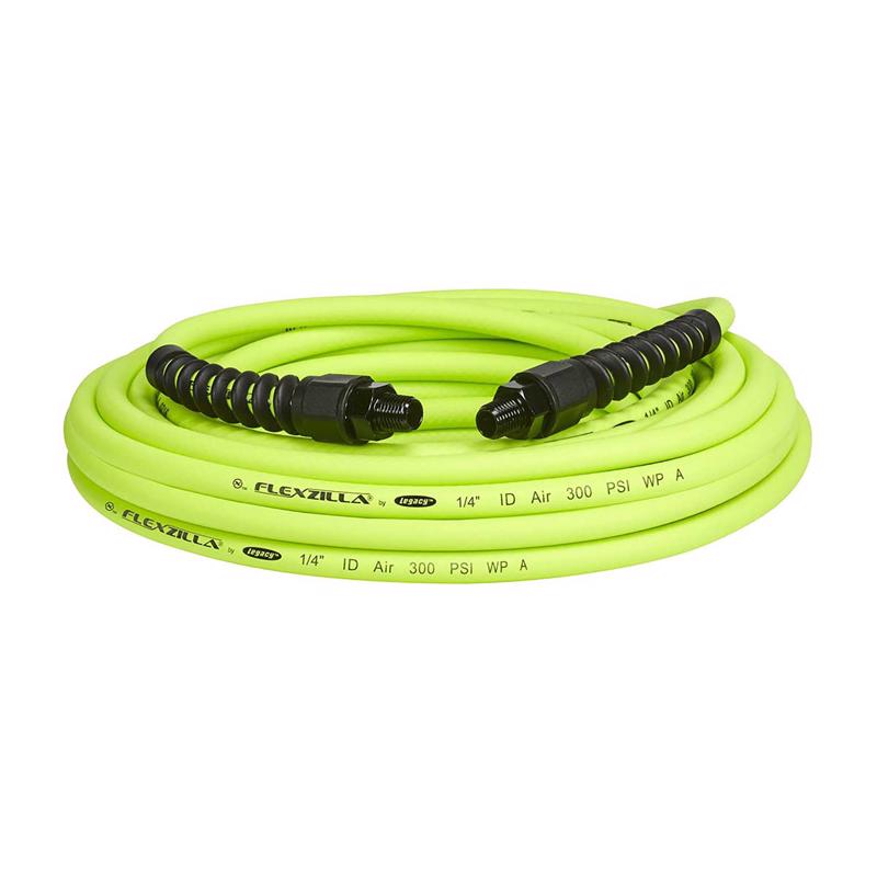 FLEXZILLA - Flexzilla Pro 25 ft. L X 1/4 in. D Hybrid Polymer Air Hose 300 psi Zilla Green