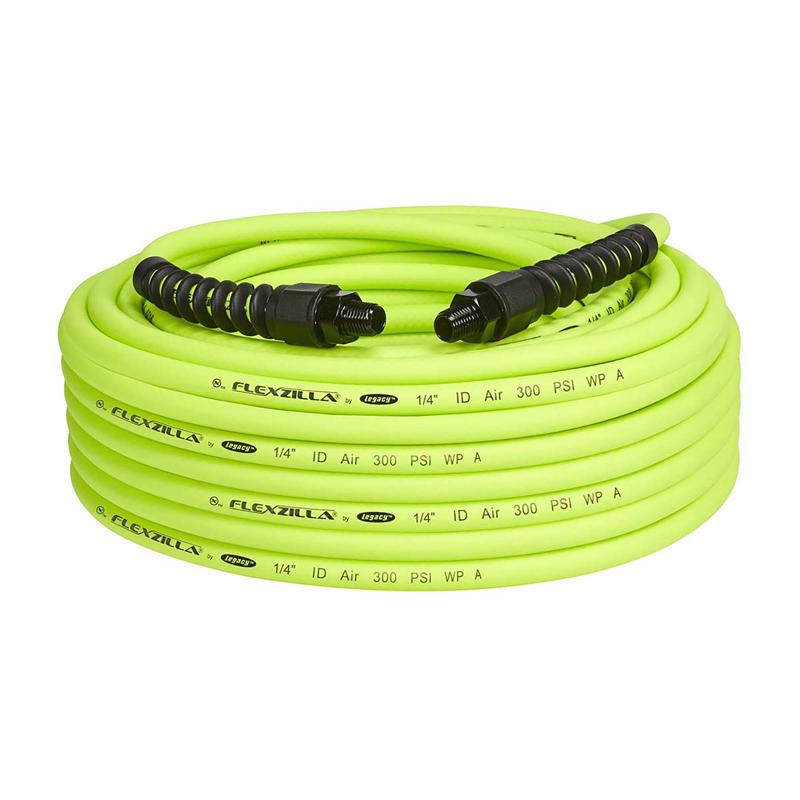FLEXZILLA PRO - Flexzilla Pro 100 ft. L X 1/4 in. D Hybrid Polymer Air Hose 300 psi Zilla Green