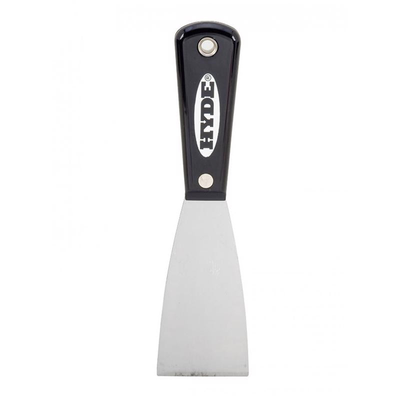 HYDE - Hyde Black & Silver 2 in. W X 7-1/4 in. L High-Carbon Steel Stiff Putty Knife - Case of 5