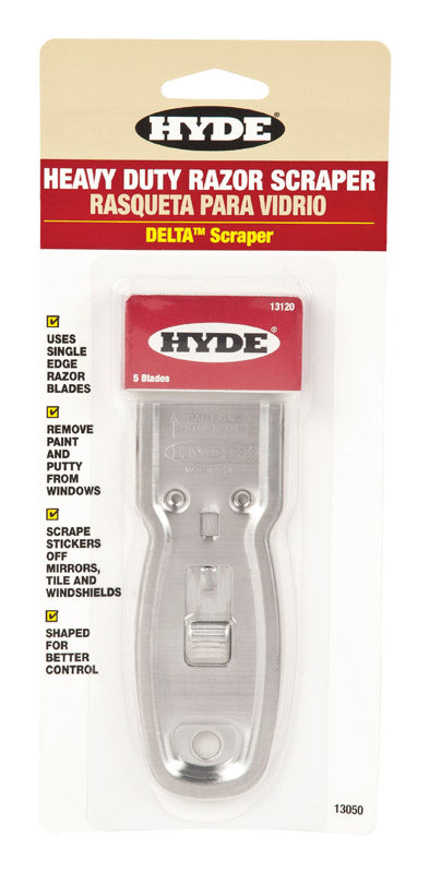 HYDE - Hyde Delta 1-1/2 in. W Carbon Steel Single-Edge Razor Scraper - Case of 10