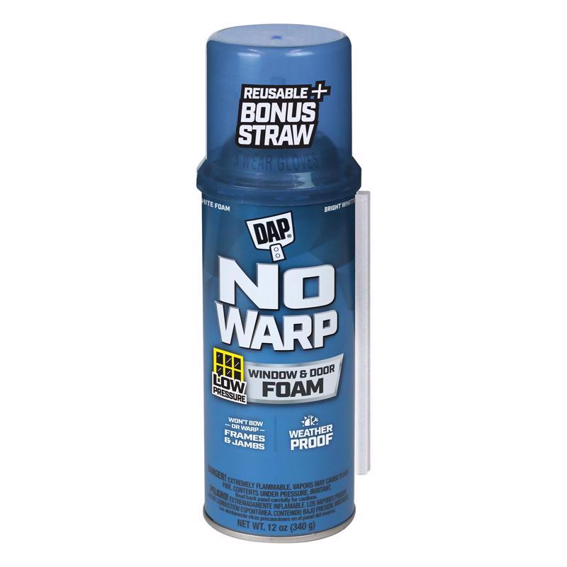 TOUCH 'N FOAM - Touch 'n Foam No Warp White Polyurethane Window and Door Foam Sealant 12 oz - Case of 12