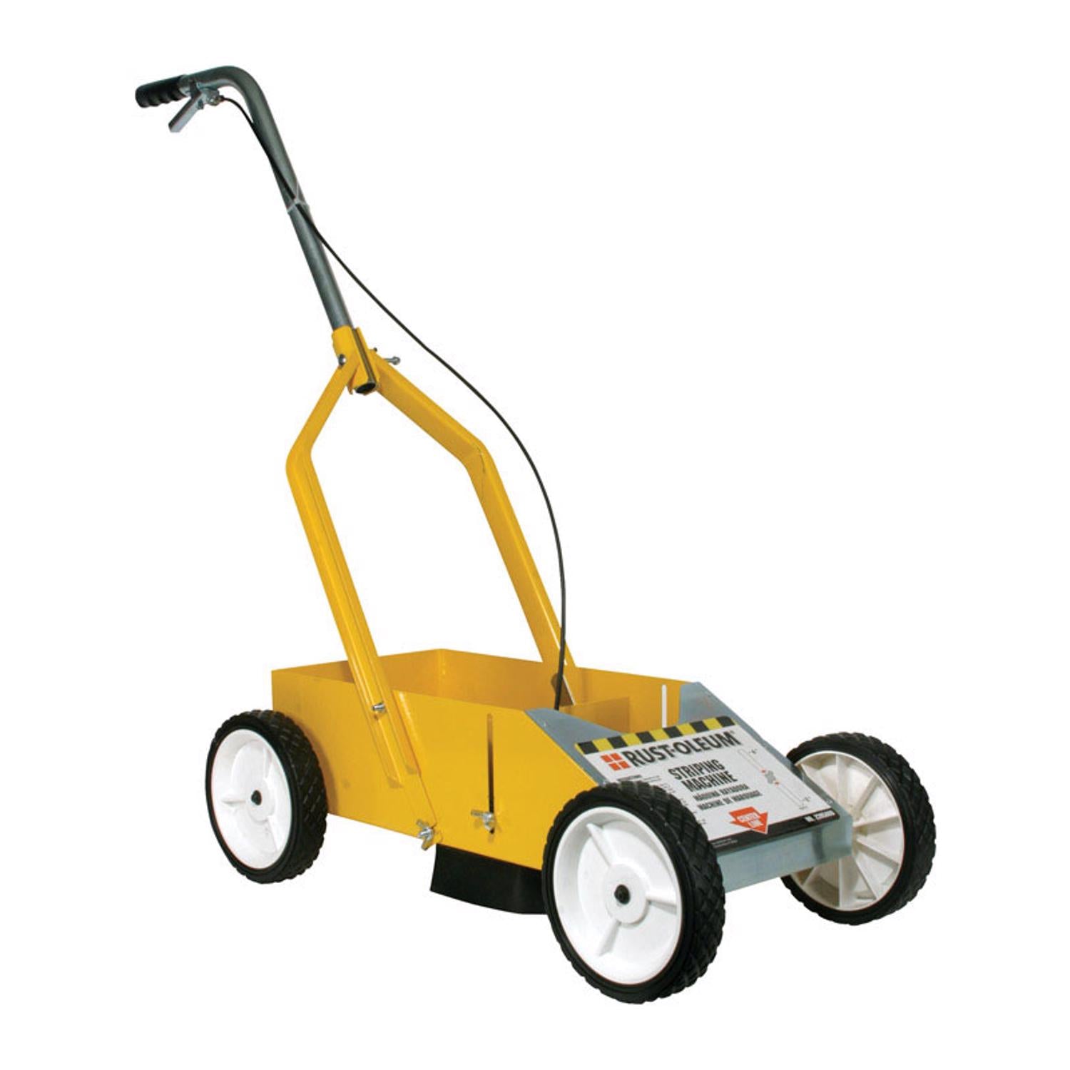 Rust-Oleum 13 in. W X 32 in. L Black/Yellow Plastic/Steel Striping Machine