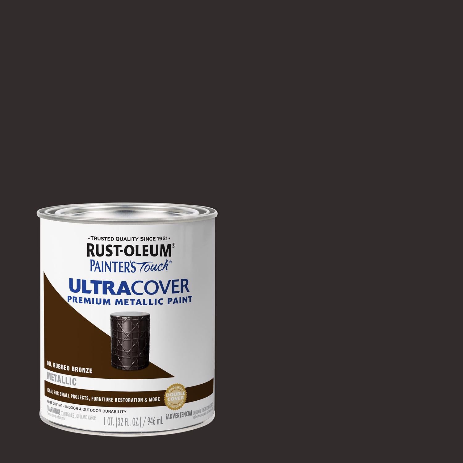 Rust-Oleum Painters Touch Ultra Cover Oil Rubbed Bronze Ultra Cover Paint 1 qt - Case of 2