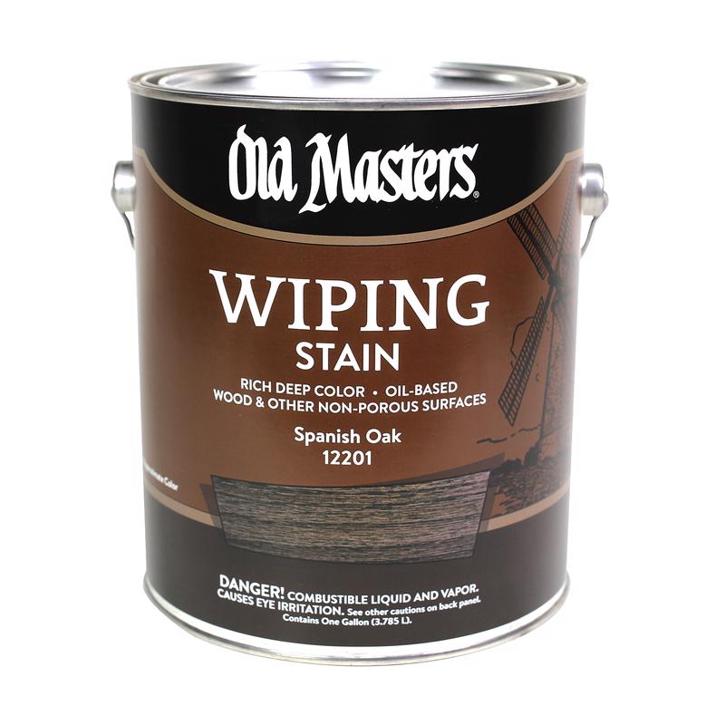 OLD MASTERS - Old Masters Semi-Transparent Spanish Oak Oil-Based Wiping Stain 1 gal - Case of 2