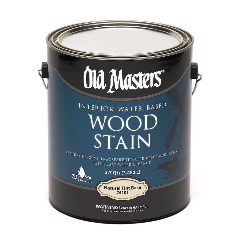 OLD MASTERS - Old Masters Semi-Transparent Natural Tint Water-Based Latex Wood Stain 1 gal - Case of 2