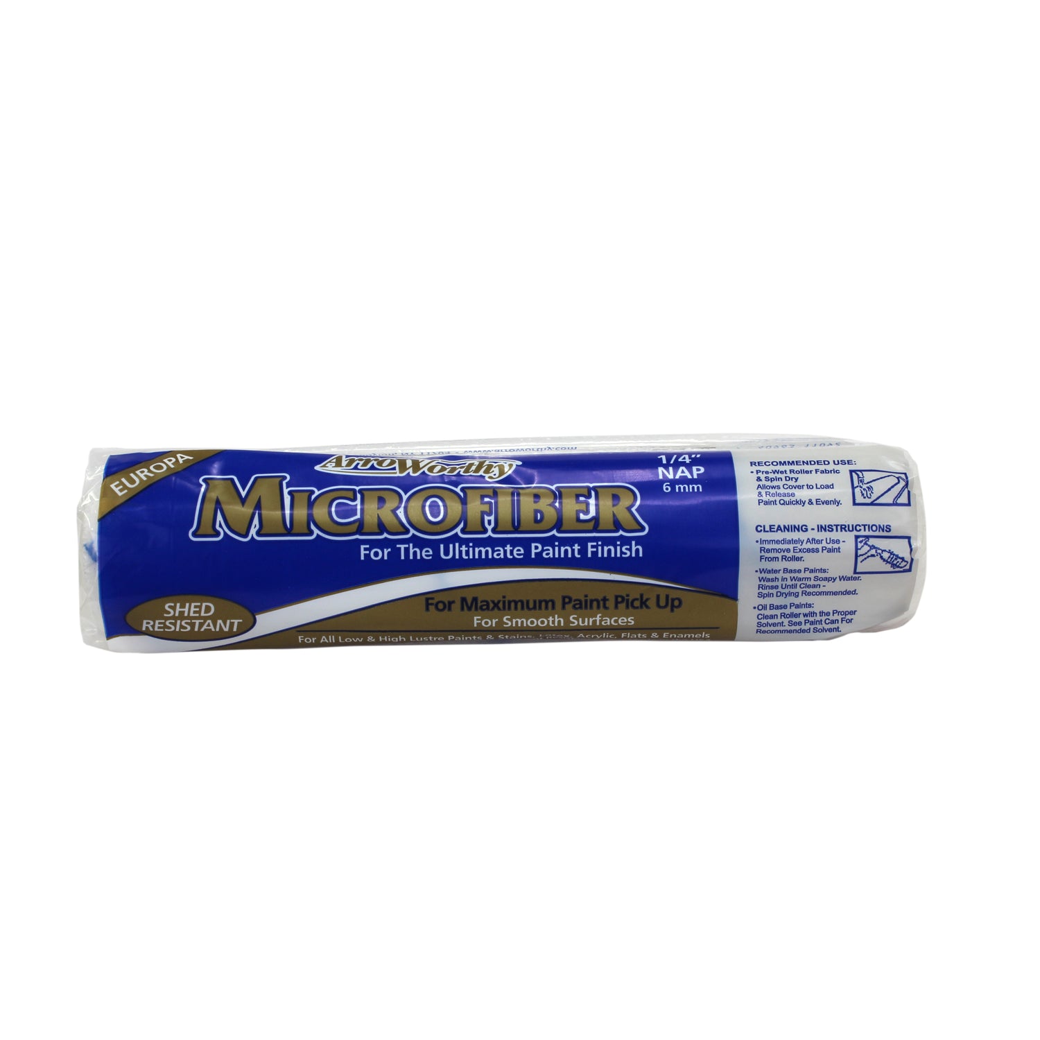 ArroWorthy Pro-Line Microfiber 9 in. W X 1/4 in. Paint Roller Cover 1 pk - Case of 25