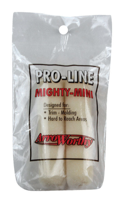 ARROWORTHY - ArroWorthy Pro-Line Mohair Blend 4 in. W X 3/16 in. Mini Paint Roller Cover 2 pk