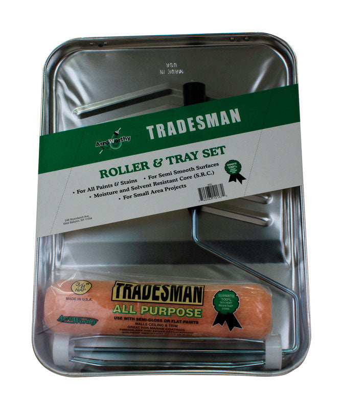 ARROWORTHY - ArroWorthy Tradesman Metal 9 in. W X 9 in. L 1 gal Disposable Paint Tray Kit