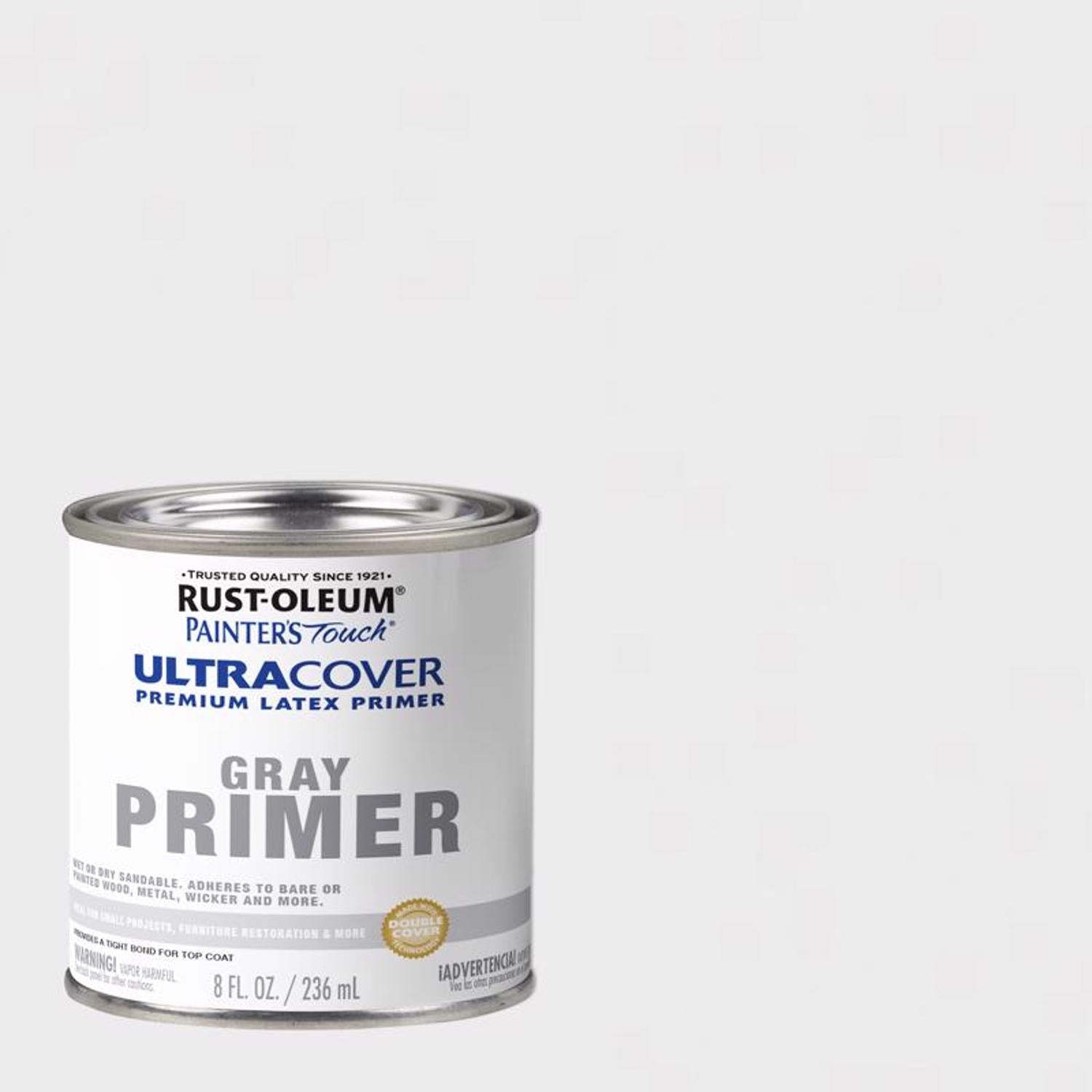 Rust-Oleum Painter's Touch Gray Flat Water-Based Latex Ultra Cover Primer 0.5 pt - Case of 6