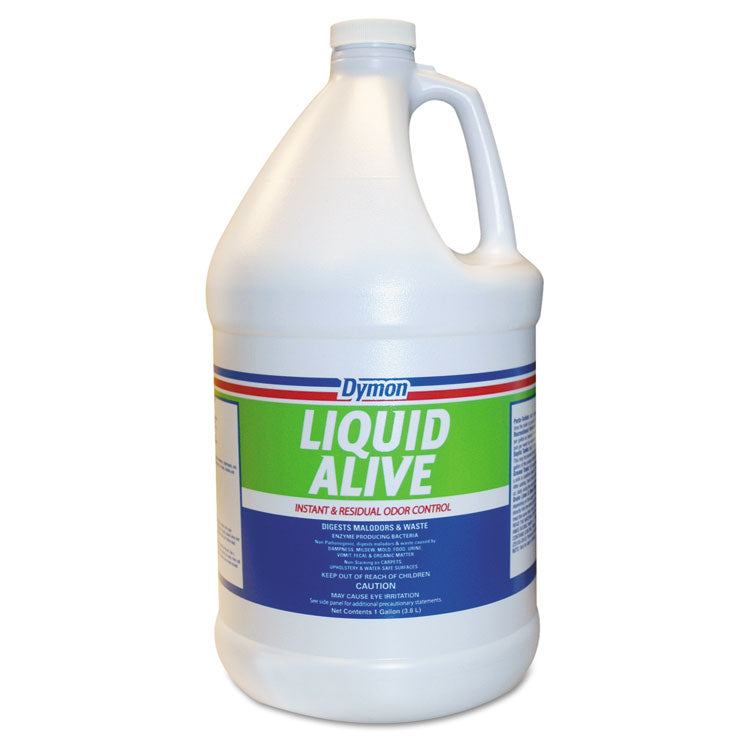 Dymon - LIQUID ALIVE Odor Digester, 1 gal Bottle, 4/Carton