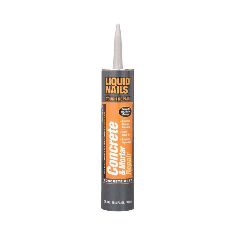 LIQUID NAILS - Liquid Nails Concrete & Mortar Repair High Strength Acrylic Concrete Bonding Agent 10.3 oz - Case of 12