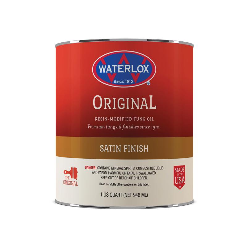 WATERLOX - Waterlox Satin Clear Oil-Based Wood Finish 1 qt - Case of 6 [TB 6044 25]