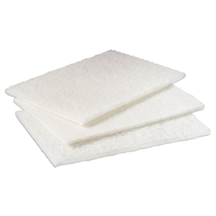 Scotch-Brite PROFESSIONAL - Light Duty Cleansing Pad, 6 x 9, White, 20/Pack, 3 Packs/Carton