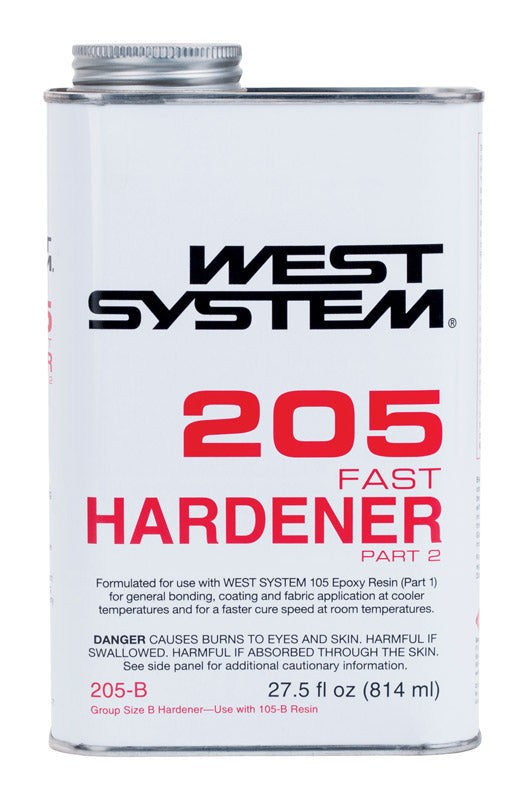 WEST SYSTEM - West System 205 Hardener Extra Strength Epoxy Fast Hardener Curing Agent 27.5 oz