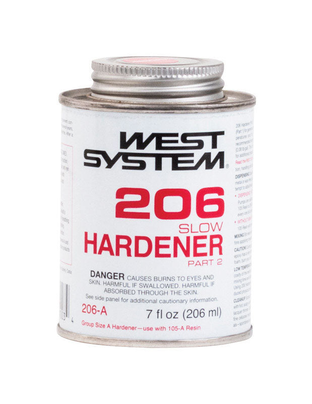 WEST SYSTEM - West System 206 Hardener Extra Strength Epoxy Slow Hardener Curing Agent 7 oz