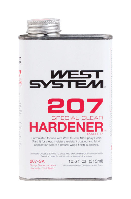 WEST SYSTEM - West System 207 Hardener Extra Strength Epoxy Special Clear Curing Agent 10.6 oz
