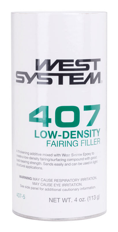 WEST SYSTEM - West System 407 Filler Medium Strength Microfibers Fairing Filler 4 oz