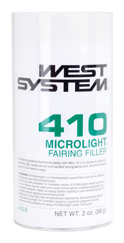 WEST SYSTEM - West System Microlight Low Strength Microfibers Fairing Filler 2 oz