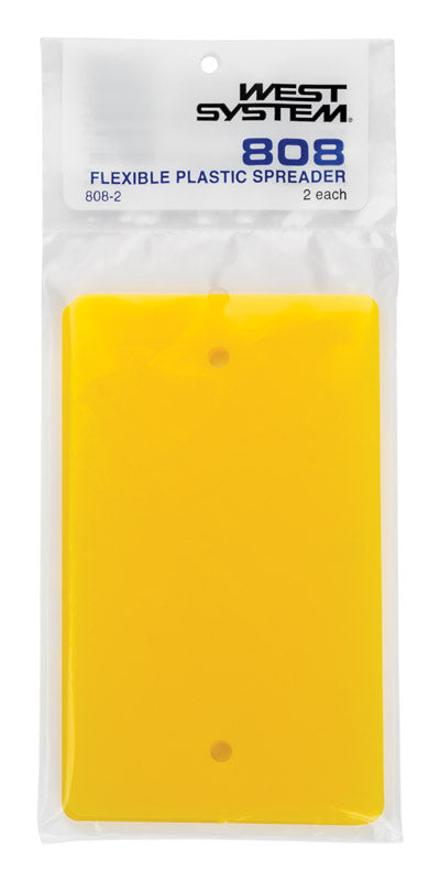 WEST SYSTEM - West System 3.5 in. W X 6 in. L Yellow Plastic Smoother/Spreader