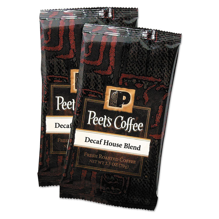 Peet's Coffee & Tea - Coffee Portion Packs, House Blend, Decaf, 2.5 oz Frack Pack, 18/Box