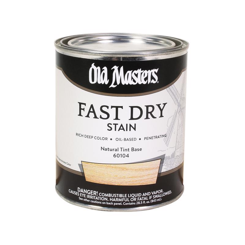 OLD MASTERS - Old Masters Professional Semi-Transparent Natural Oil-Based Alkyd Fast Dry Wood Stain 1 qt - Case of 4