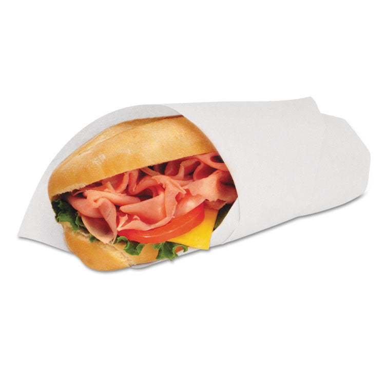 Marcal - Deli Wrap Dry Waxed Paper Flat Sheets, 12 x 12, White, 1,000/Pack, 5 Packs/Carton
