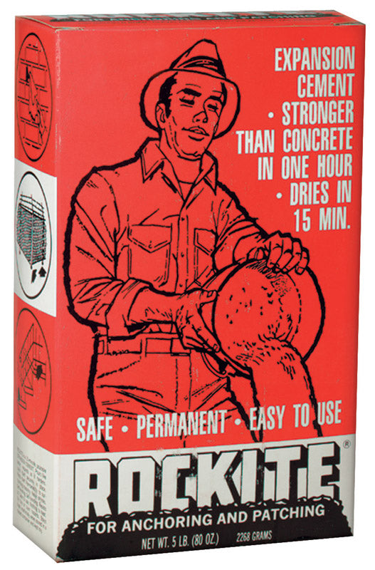 ROCKITE - Rockite Anchoring Cement 5 lb Gray - Case of 4