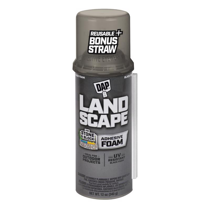 TOUCH 'N FOAM - Touch 'n Foam Landscape Black Polyurethane Foam Filler/Adhesive 12 oz - Case of 12