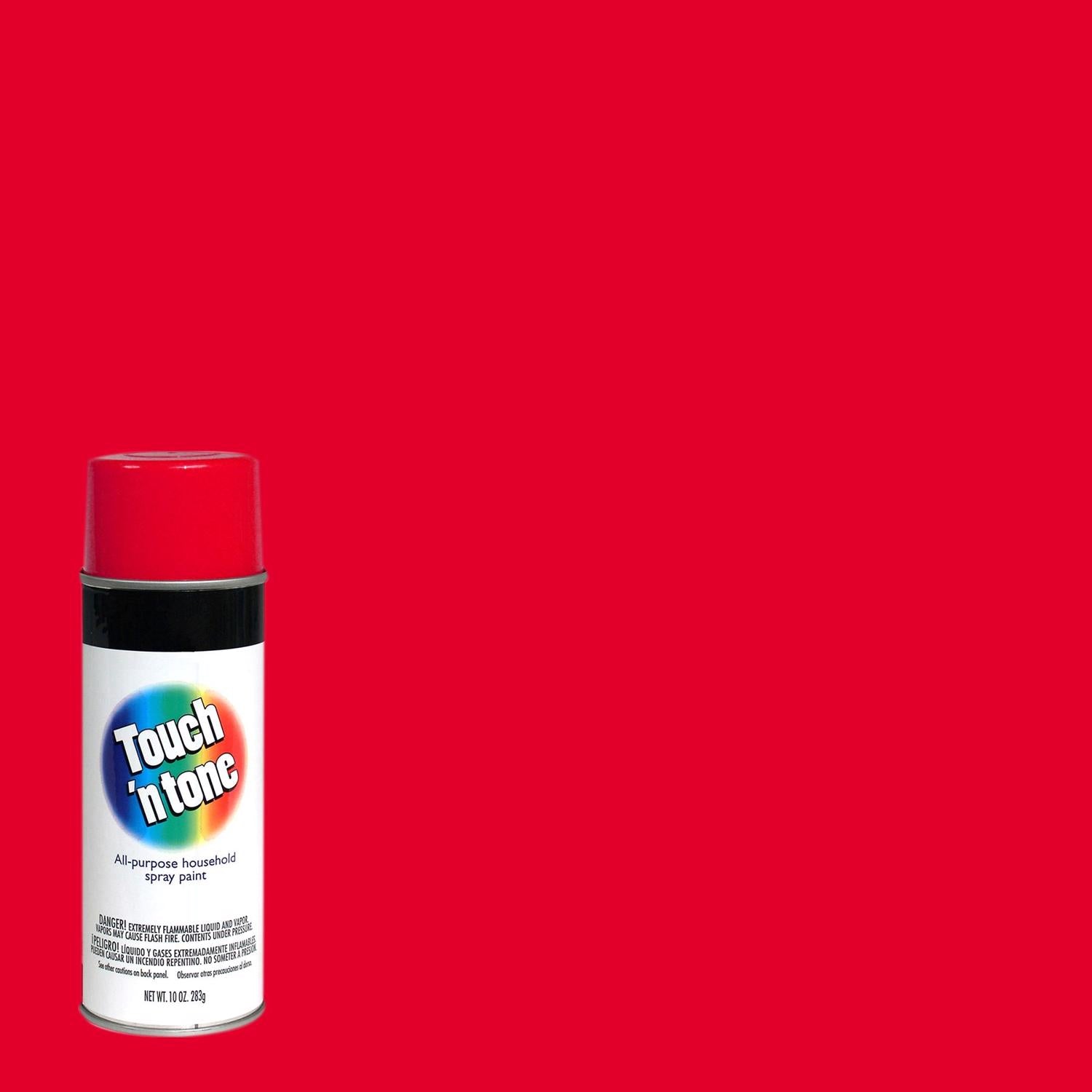 Rust-Oleum Touch n Tone Gloss Cherry Red Spray Paint 10 oz - Case of 6