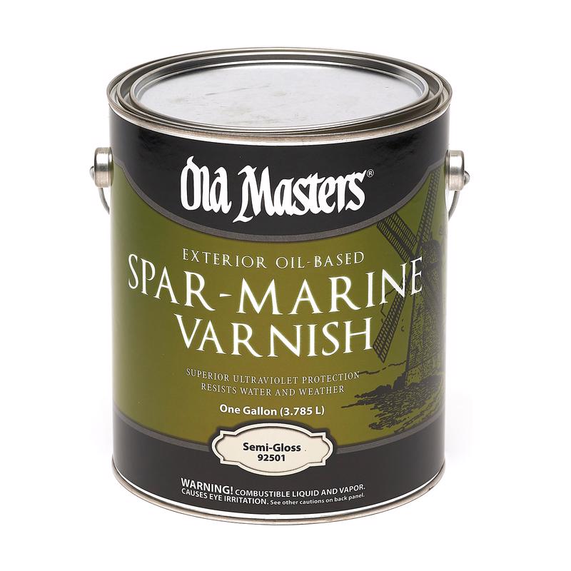 OLD MASTERS - Old Masters Semi-Gloss Clear Oil-Based Marine Spar Varnish 1 gal - Case of 2