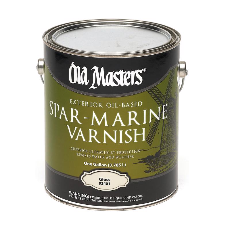 OLD MASTERS - Old Masters Gloss Clear Oil-Based Marine Spar Varnish 1 gal - Case of 2