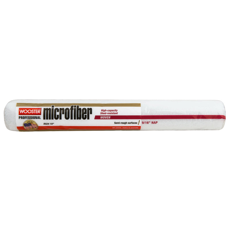 WOOSTER - Wooster Microfiber 18 in. W X 9/16 in. Paint Roller Cover 1 pk