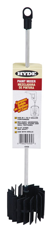 HYDE - Hyde 3-1/8 in. W X 17-1/2 in. L Paint Mixer For 1 and 5 Gallon