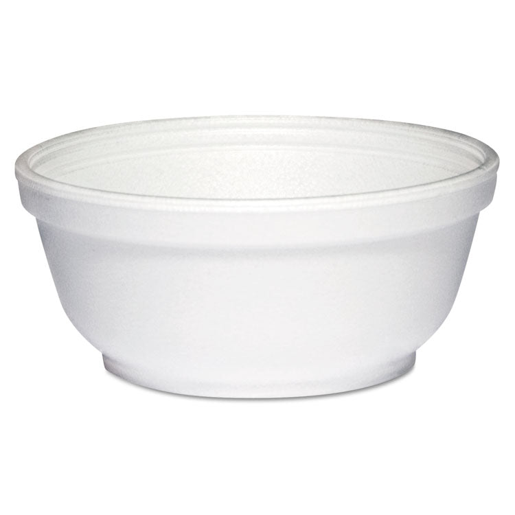 Dart - Foam Bowls, 8 oz, White, 50/Pack, 20 Packs/Carton
