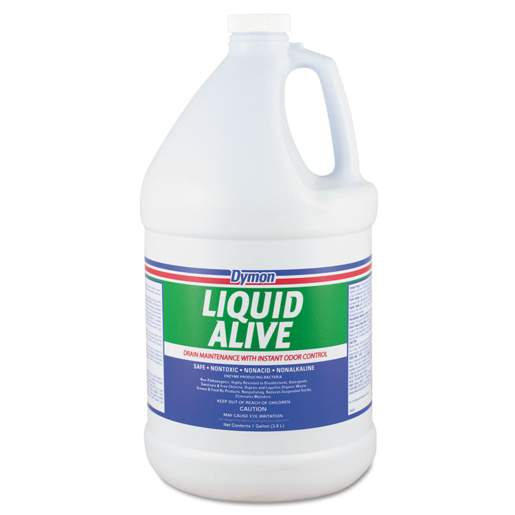 Dymon - LIQUID ALIVE Enzyme Producing Bacteria, 1 gal Bottle, 4/Carton