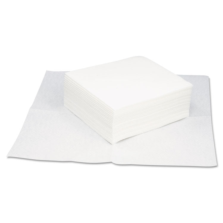 HOSPECO - TASKBrand Grease and Oil Wipers, Quarterfold, 12 x 13.25, White, 50/Pack, 16 Packs/Carton