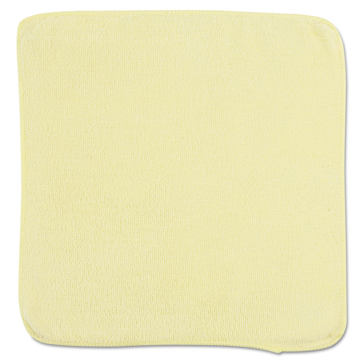 Rubbermaid Commercial - Microfiber Cleaning Cloths, 12 x 12, Yellow, 24/Pack