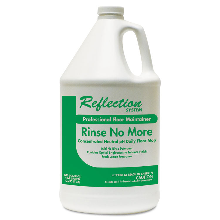 Theochem Laboratories - Rinse-No-More Floor Cleaner, Lemon Scent, 1 gal, Bottle, 4/Carton