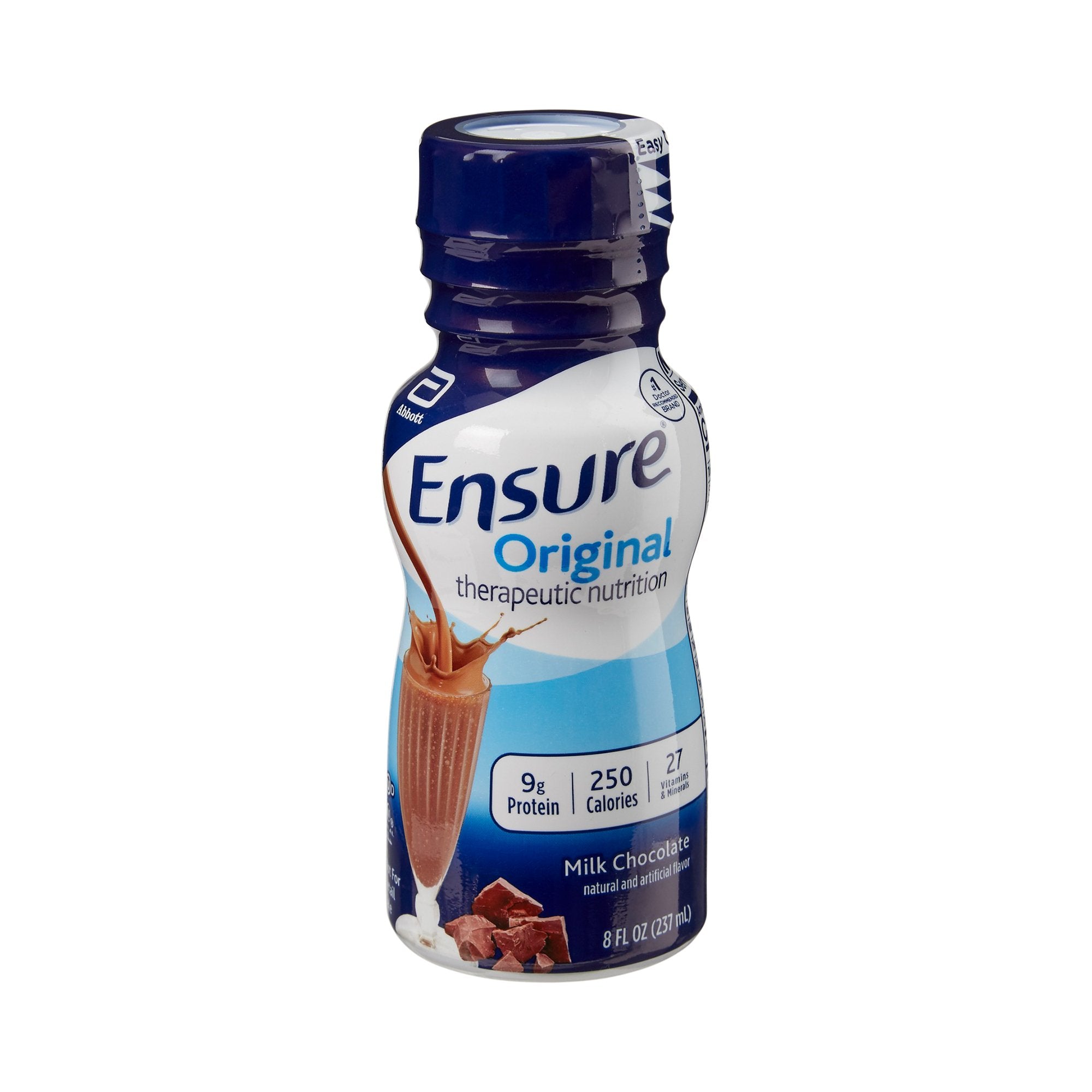 Abbott Nutrition - Oral Supplement Ensure® Original Therapeutic Nutrition Shake Milk Chocolate Flavor Liquid 8 oz. Bottle [1/EA]