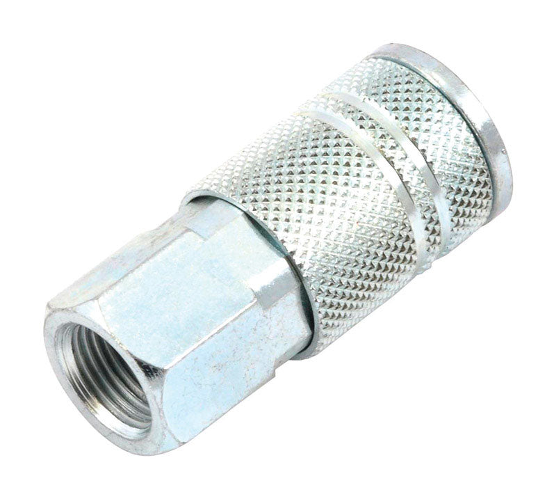 FORNEY - Forney Steel Air Coupler 3/8 in. Female X 3/8 in. 1 pc