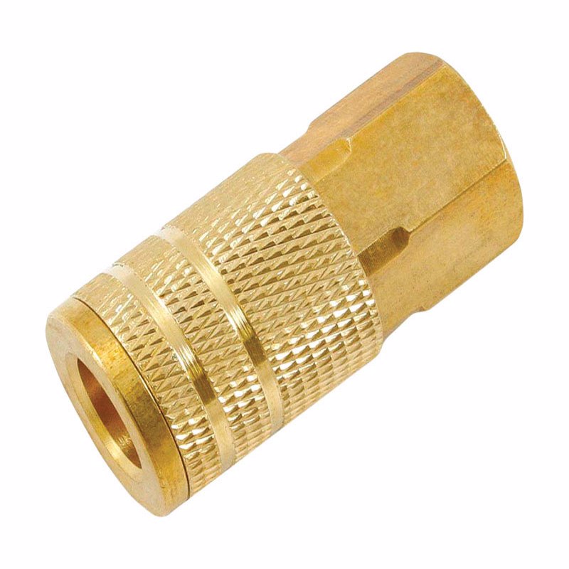 FORNEY - Forney Brass Coupler 1/4 in. Female X 3/8 in. Female 1 pc