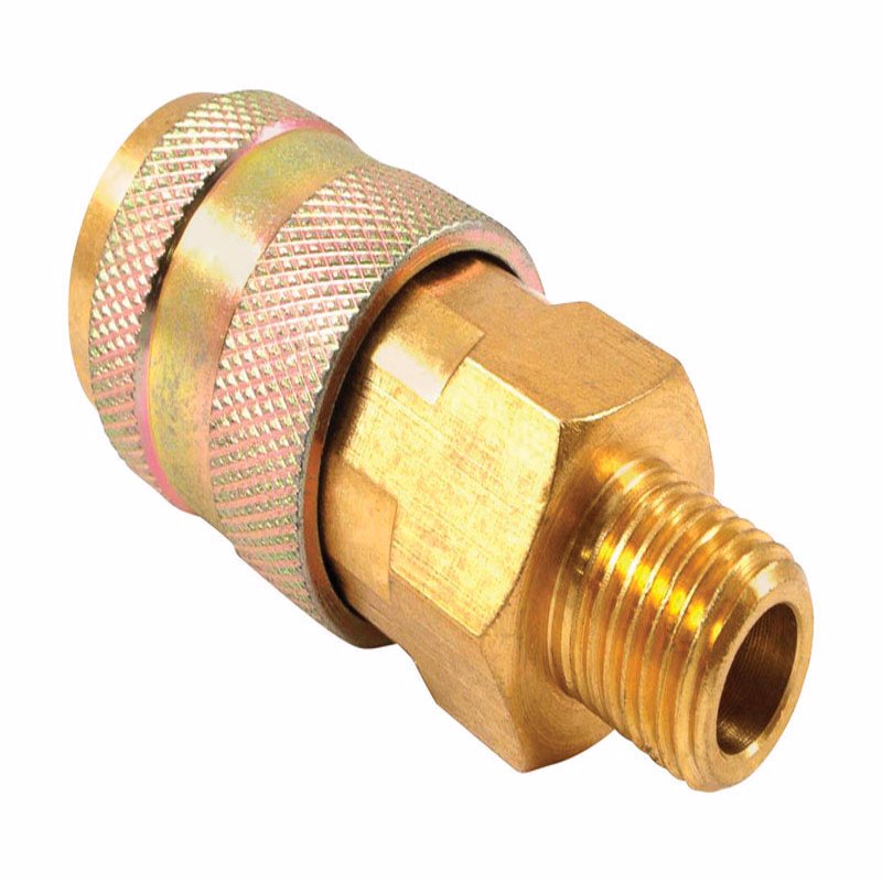 FORNEY - Forney Brass Universal Coupler 1/4 in. Female X 1/4 in. Male 1 pc