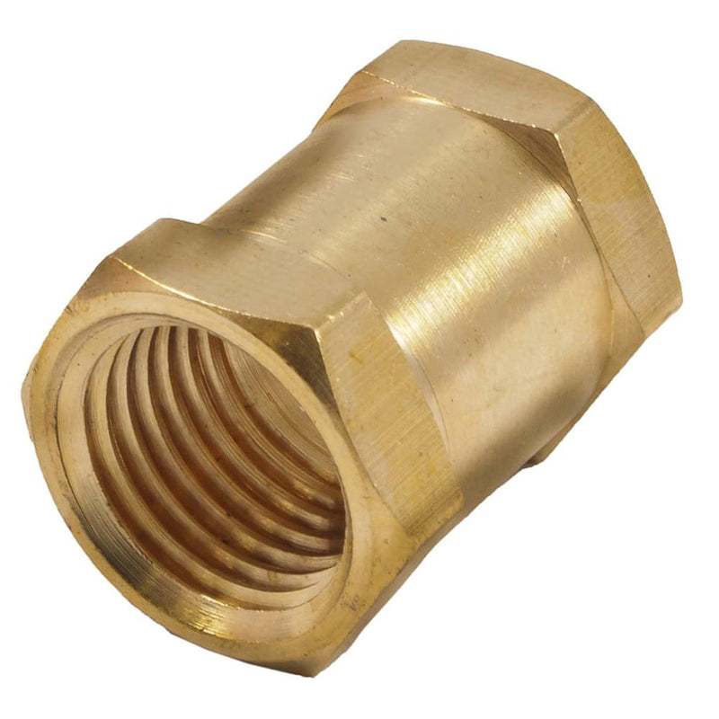 FORNEY - Forney Brass Coupler 1/4 in. Female X 1/4 in. Female 1 pc