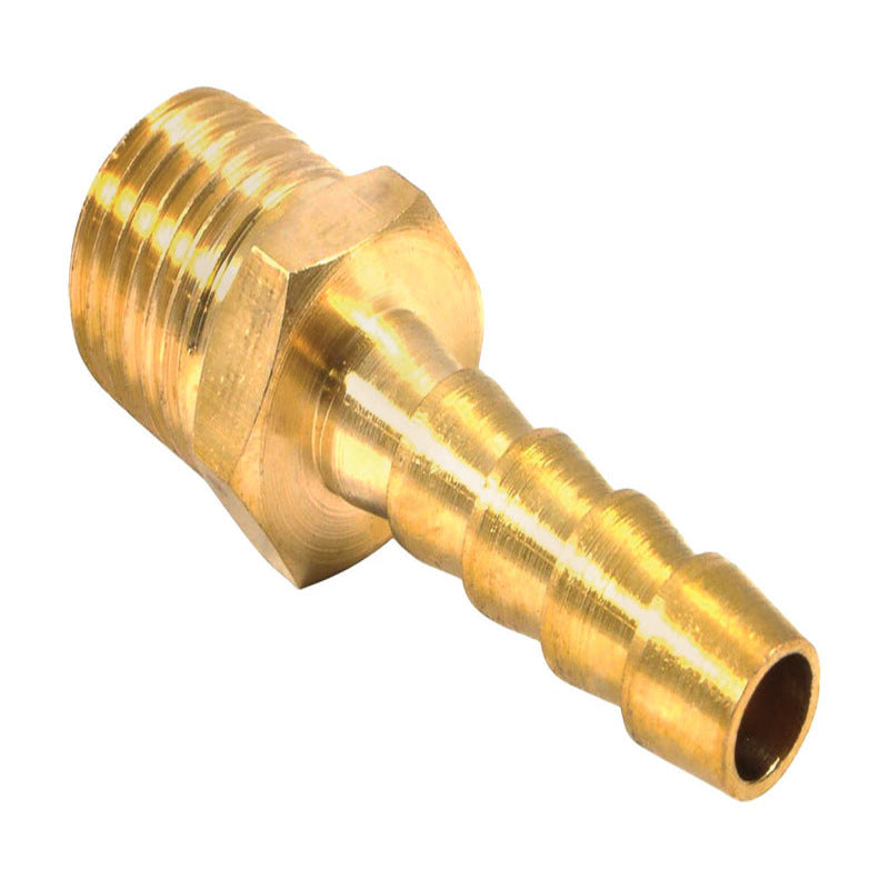 FORNEY - Forney Brass Air Hose End 1/4 in. Male X 1/4 in. Hose Barb 1 pc