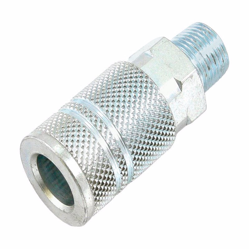 FORNEY - Forney Steel Coupler 3/8 in. Female X 3/8 in. Male 1 pc